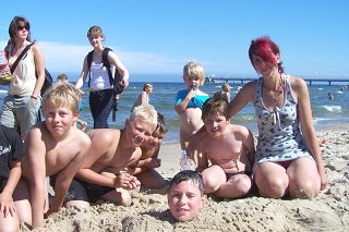 Auf dem Dar an der Ostsee